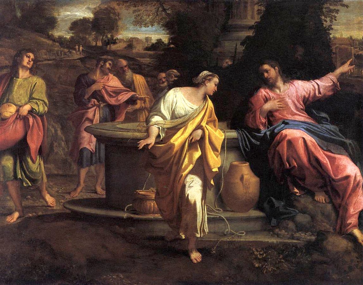 Samarytanka przy studni autorstwa Annibale Carracci