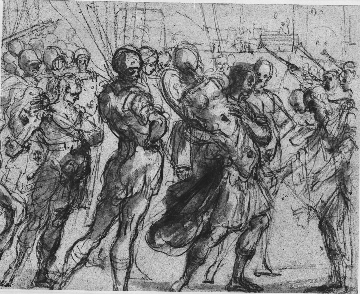 Triumf Romulusa nad Acron autorstwa Annibale Carracci