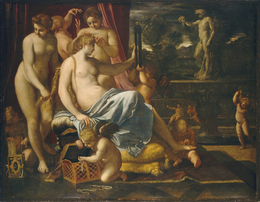 Wenus ozdobiona łaskami autorstwa Annibale Carracci