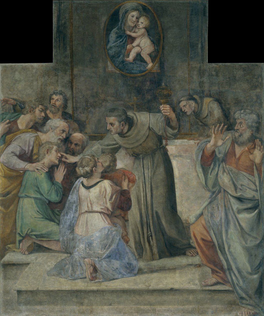 Uzdrowienie niewidomego od urodzenia autorstwa Annibale Carracci