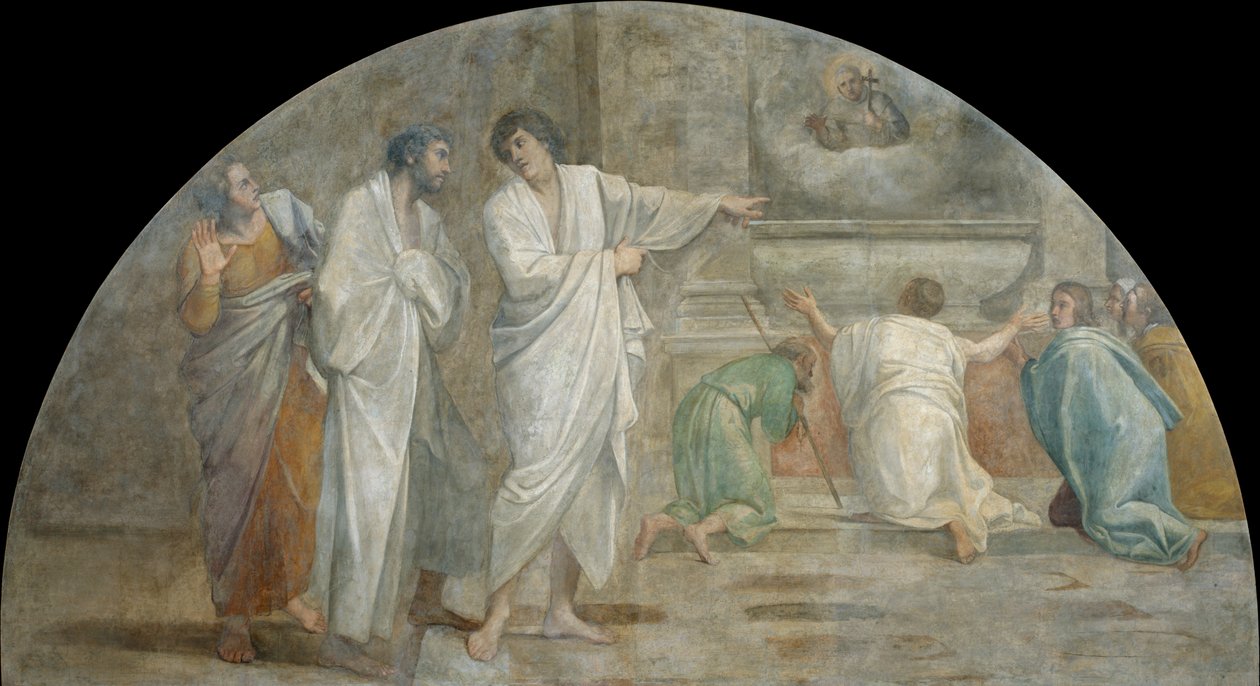 Objawienie świętego Didacusa nad jego grobem autorstwa Annibale Carracci