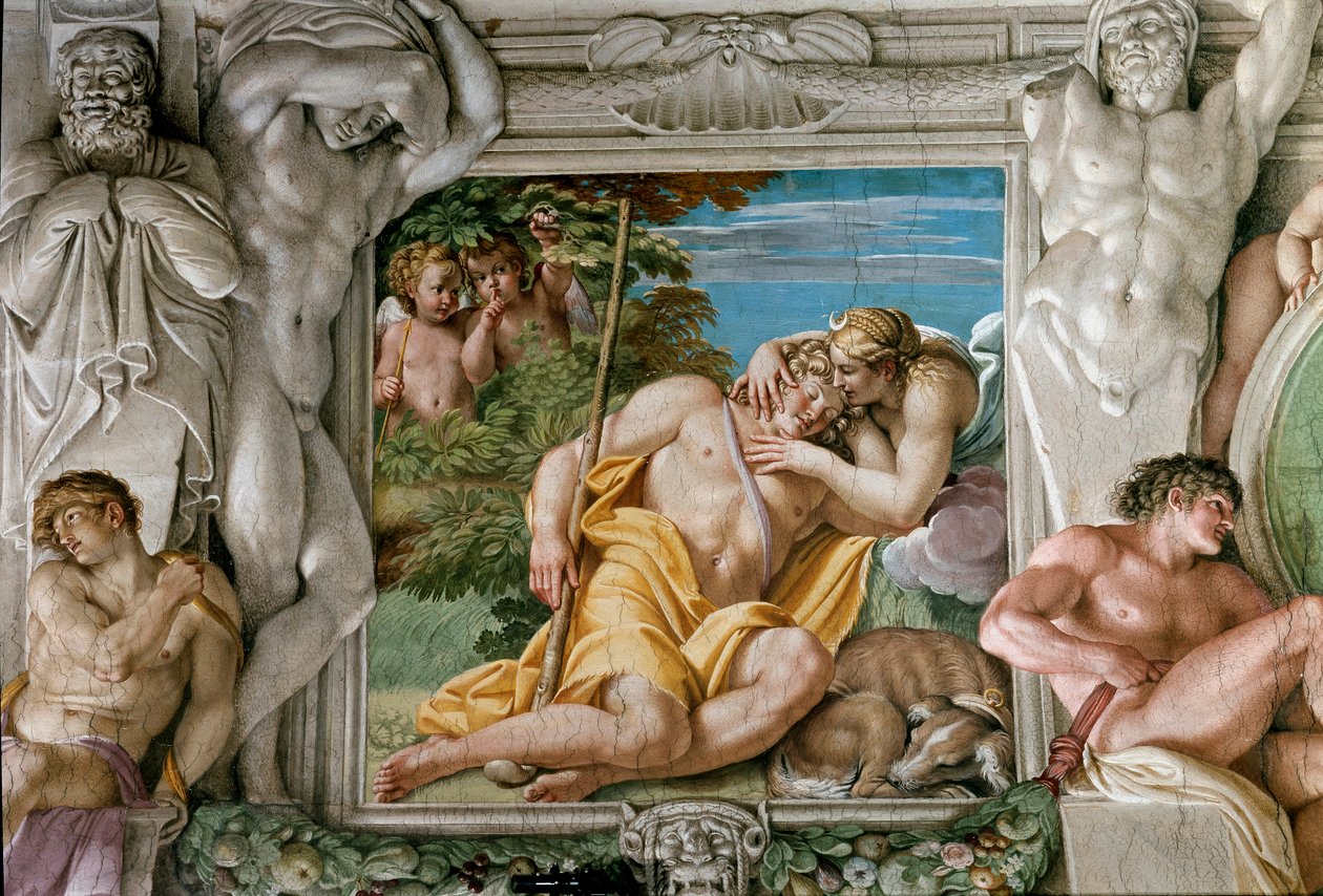 Diana i Endymion (Fresco autorstwa Annibale Carracci