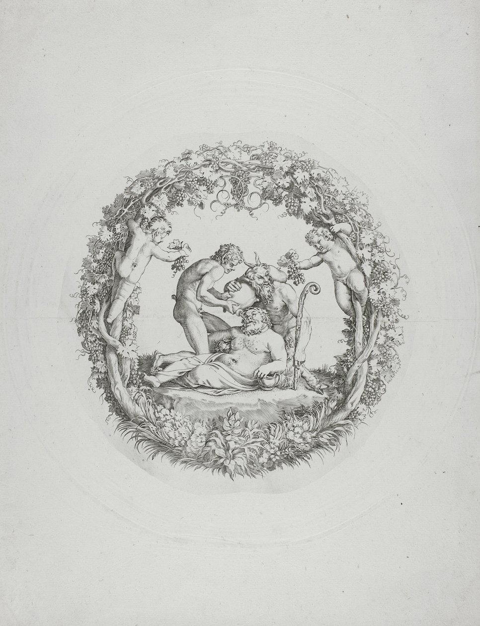 Pijany Silenus ("Tazza Farnese") autorstwa Annibale Carracci