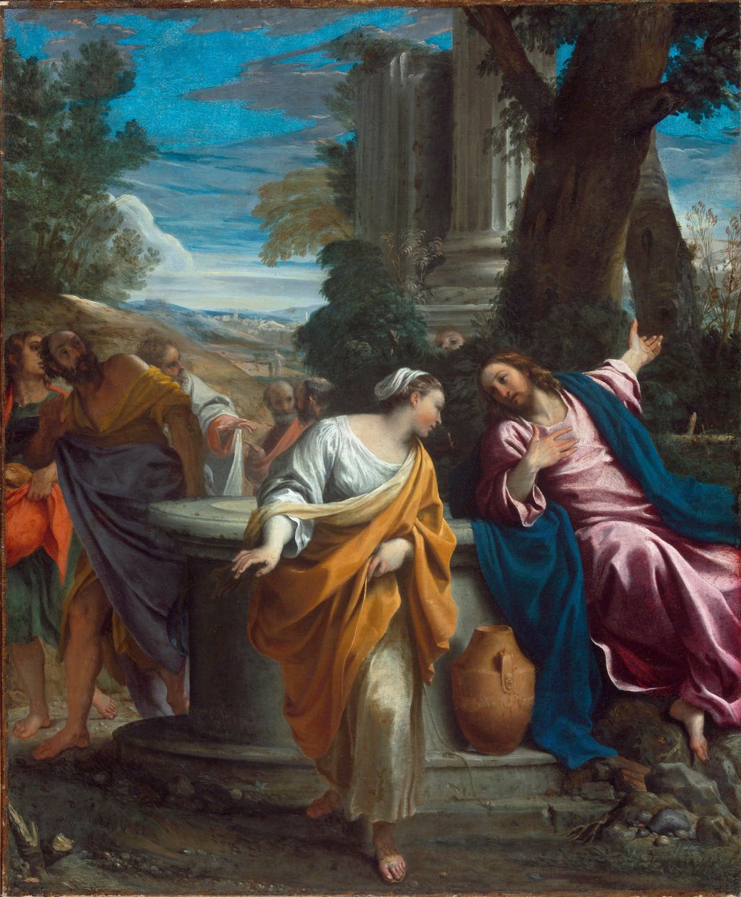Chrystus i Samarytanin autorstwa Annibale Carracci