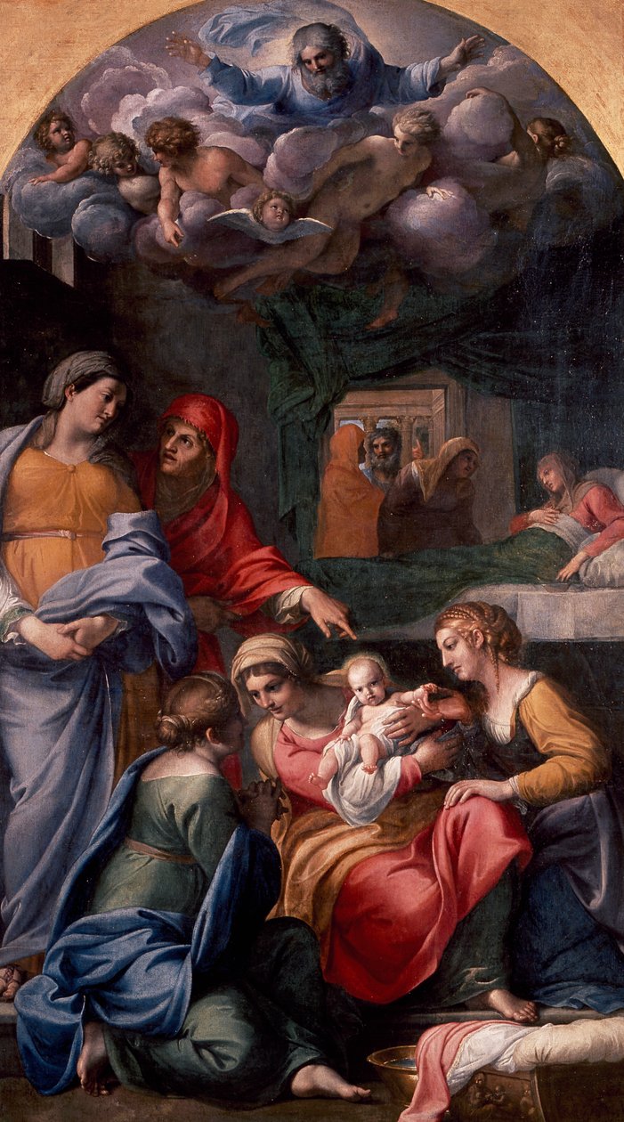 Narodzenia Najświętszej Marii Panny autorstwa Annibale Carracci
