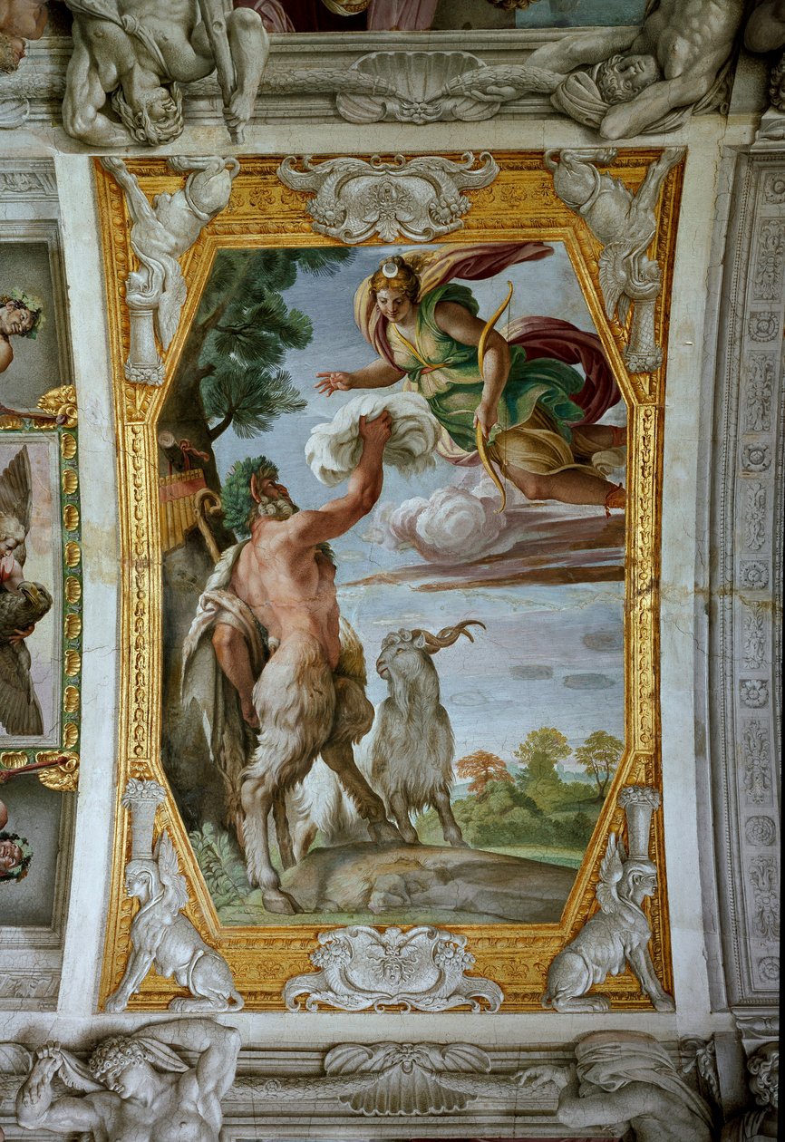 Pan i Diana (Fresco autorstwa Annibale Carracci