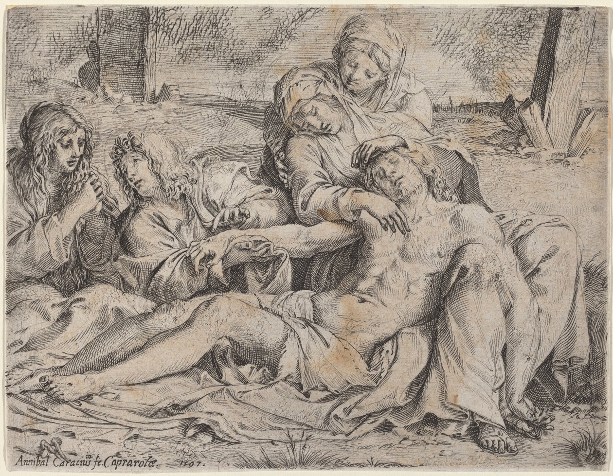 Pieta ("Chrystus z Capraroli") autorstwa Annibale Carracci
