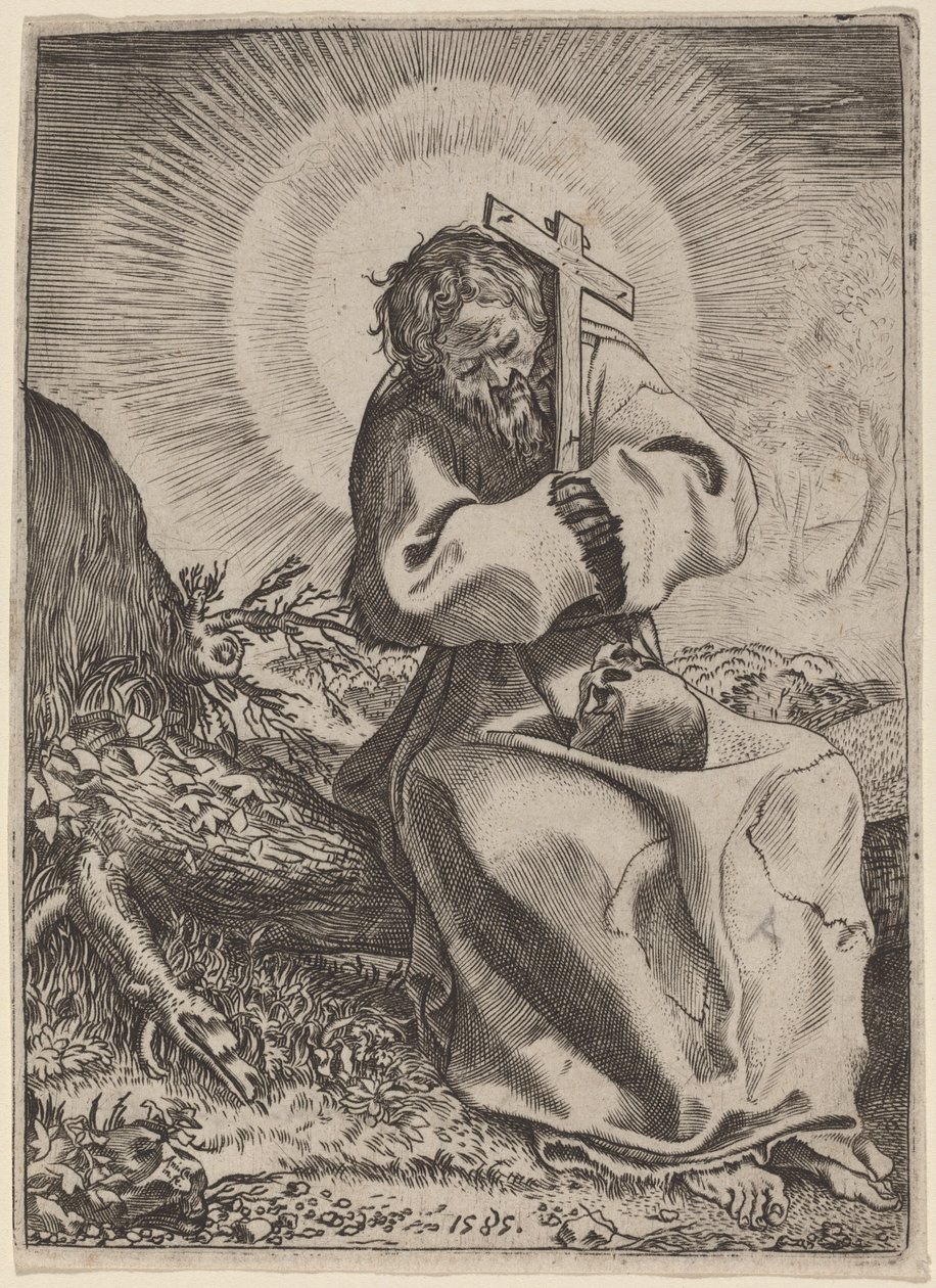 Święty Franciszek z Asyżu autorstwa Annibale Carracci