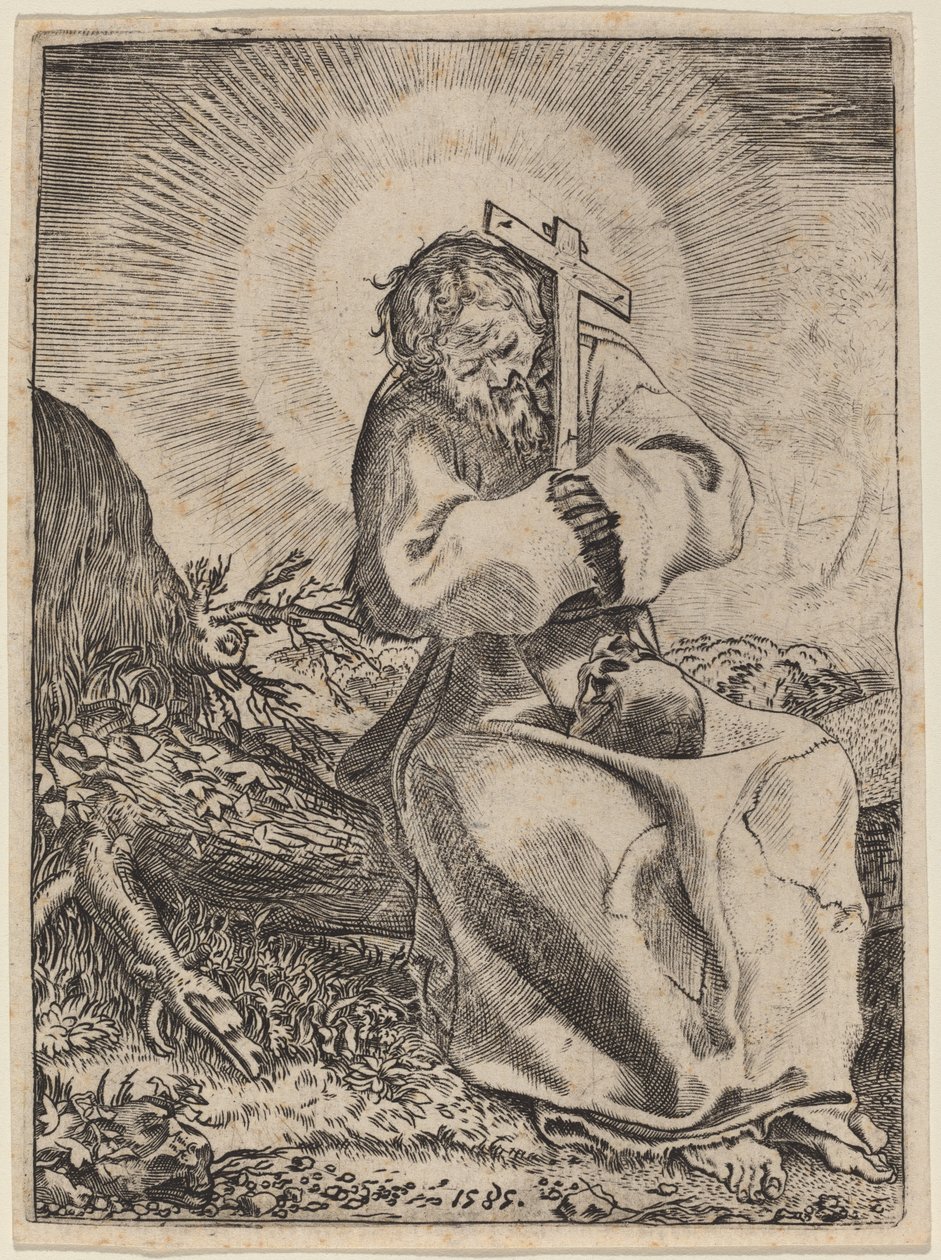 Święty Franciszek z Asyżu autorstwa Annibale Carracci