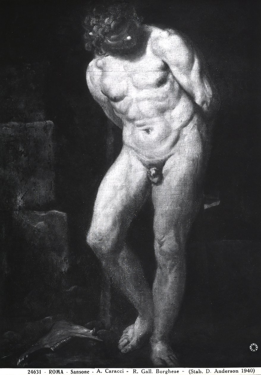 Samson, ok.1580-1609 autorstwa Annibale Carracci