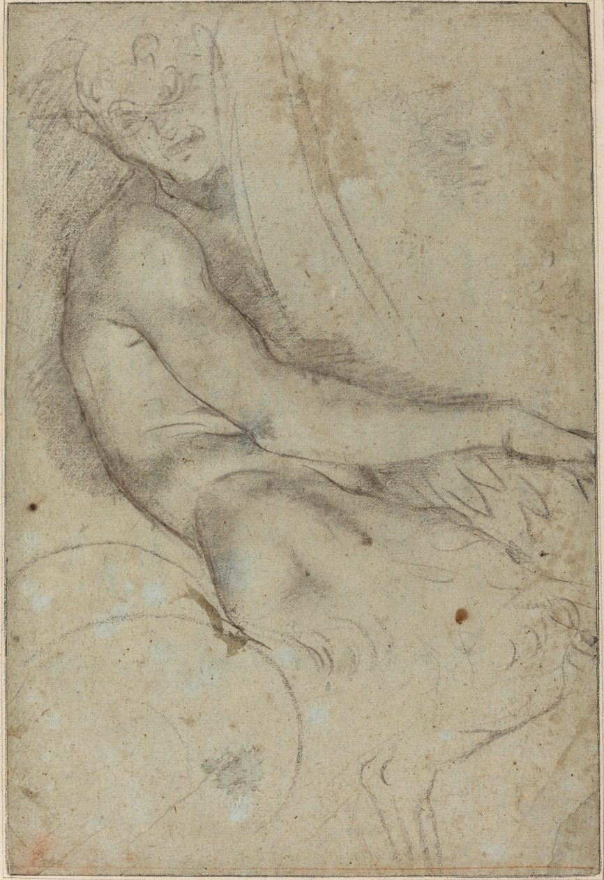 Satyr trzymający rondel autorstwa Annibale Carracci