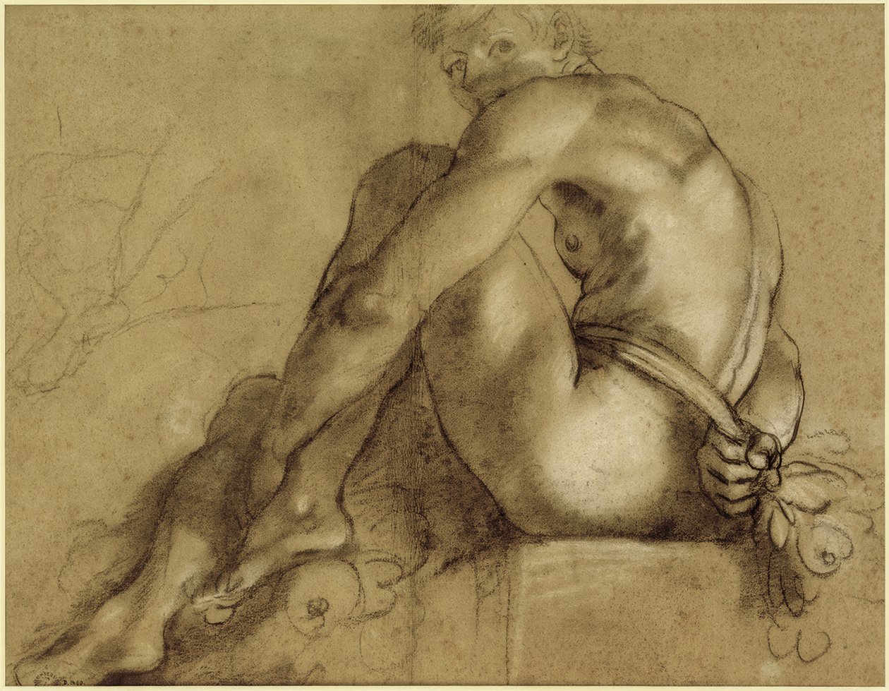 Akt siedzący autorstwa Annibale Carracci