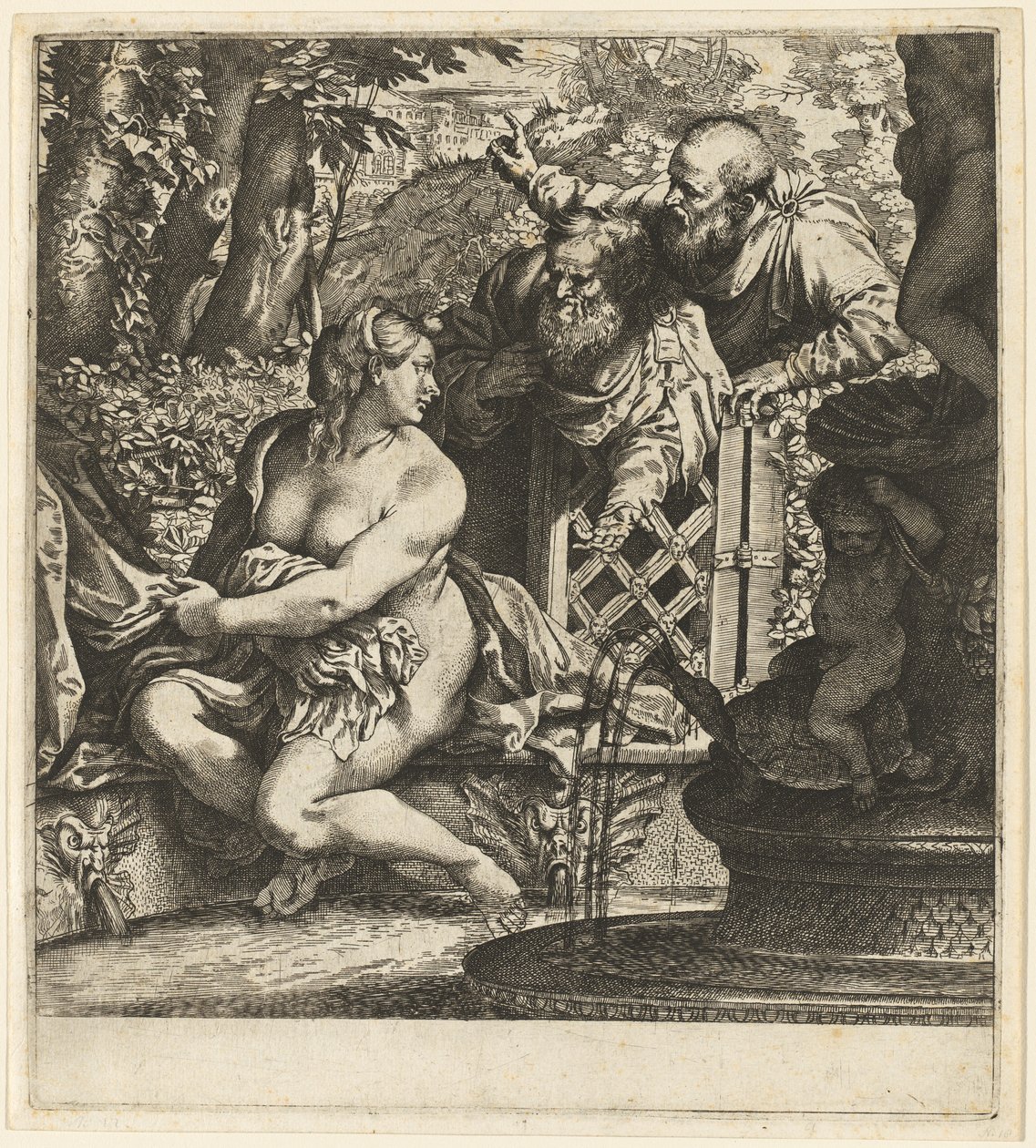 Zuzanna i Starsi autorstwa Annibale Carracci