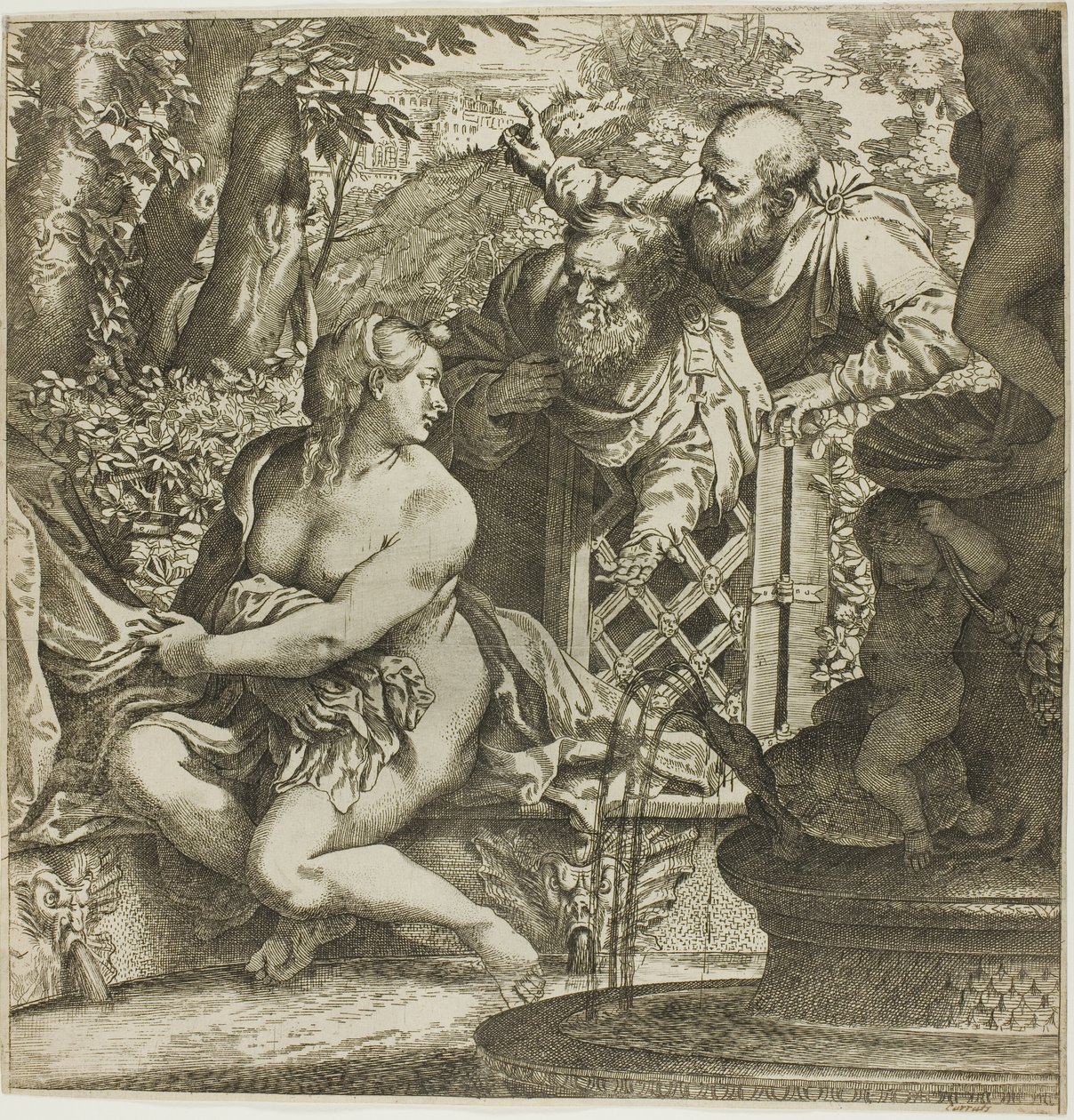 Zuzanna i Starsi autorstwa Annibale Carracci