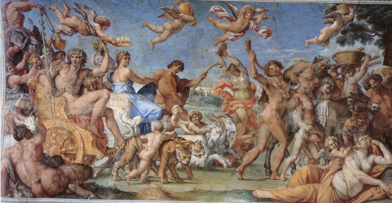 Triumf Bachusa i Ariadny autorstwa Annibale Carracci