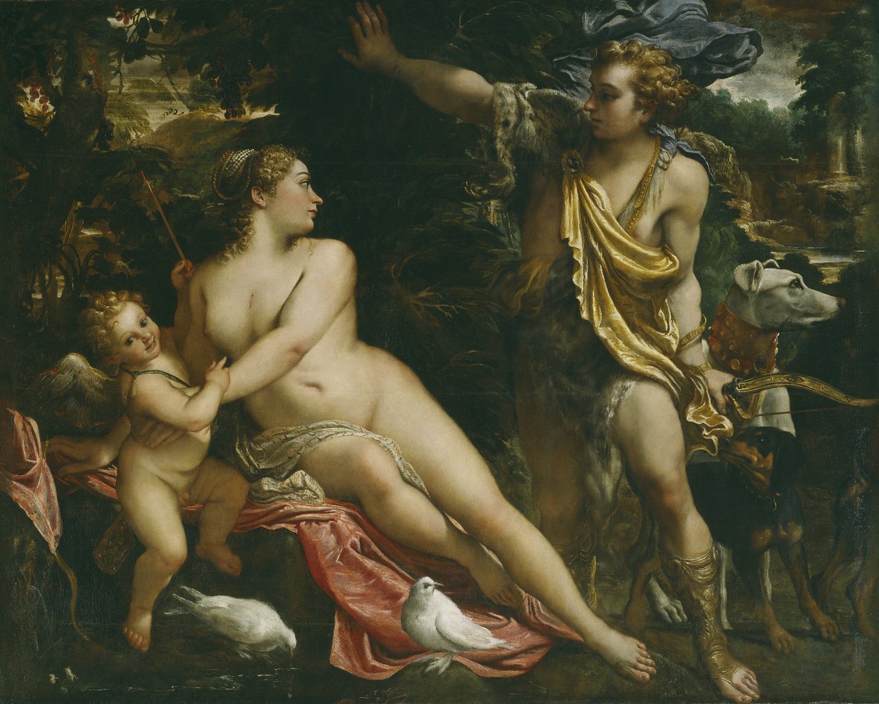 Wenus, Adonis i Kupidyn autorstwa Annibale Carracci