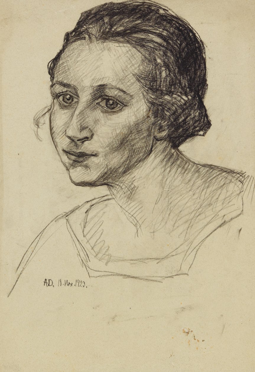 portret damy autorstwa Anny Dollschein