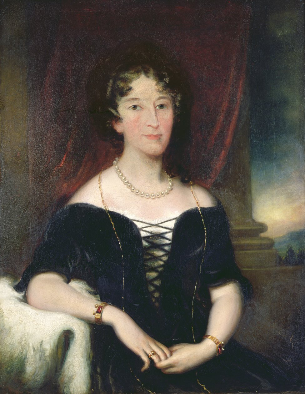 Portret Elżbiety (1766-1850), żony Johna Macarthura, współzałożyciela Australian Wool Industry, c.1820 autorstwa Unbekannt Unbekannt