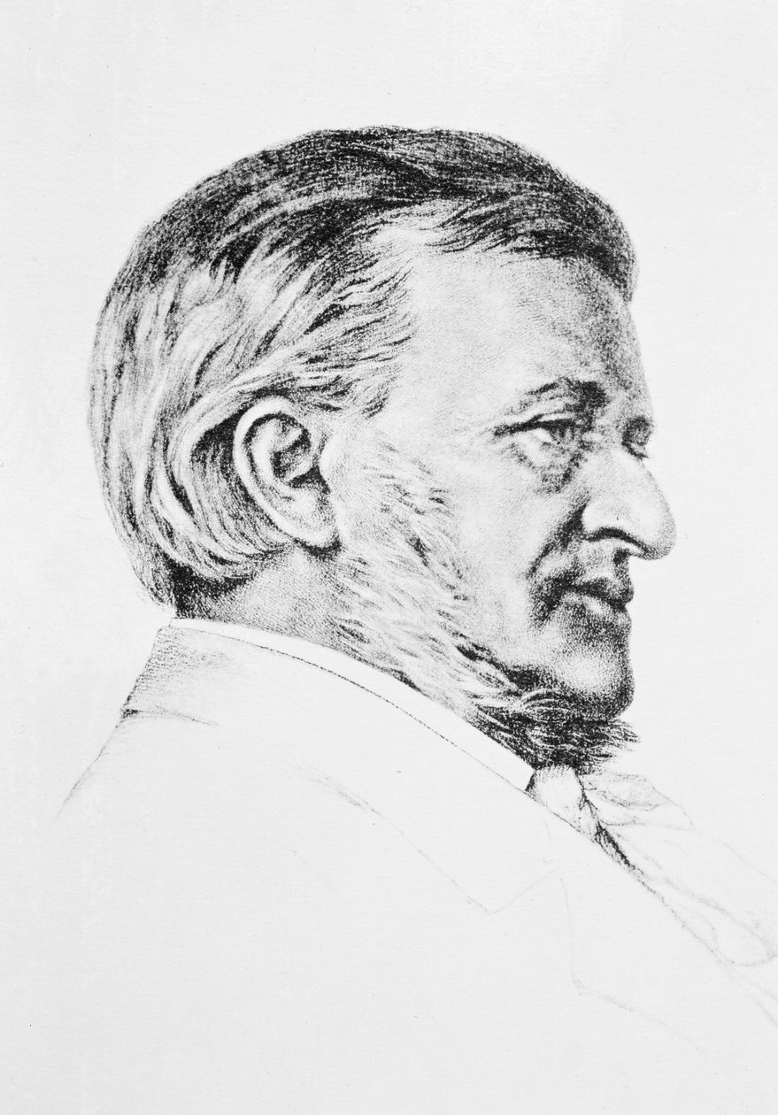 Portret Wagnera, XIX w. (ołówek) autorstwa Unbekannt Unbekannt
