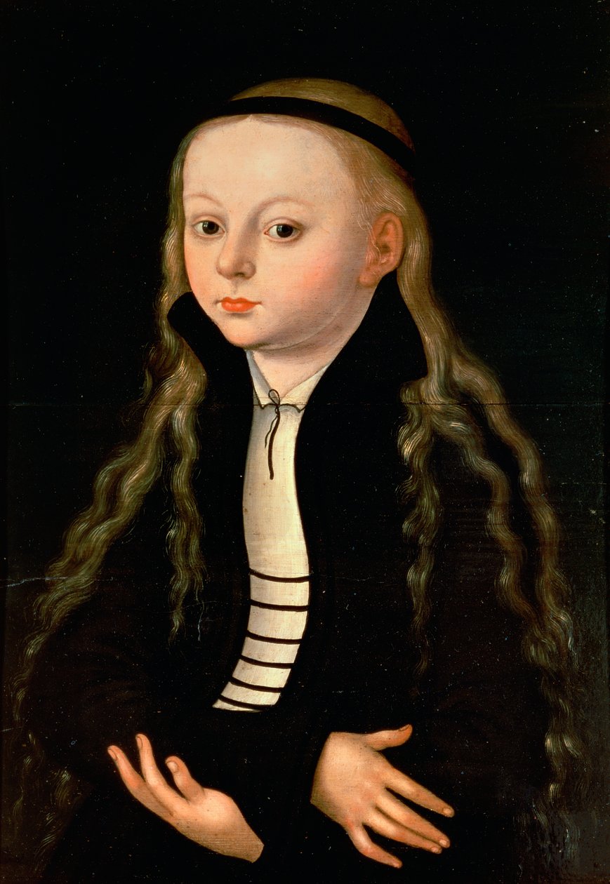 Portret dziewczynki, być może córki Marcina Lutra Magdaleny, wg Lucasa Cranacha seniora, ok. 1930 r. 1520 autorstwa Unbekannt Unbekannt