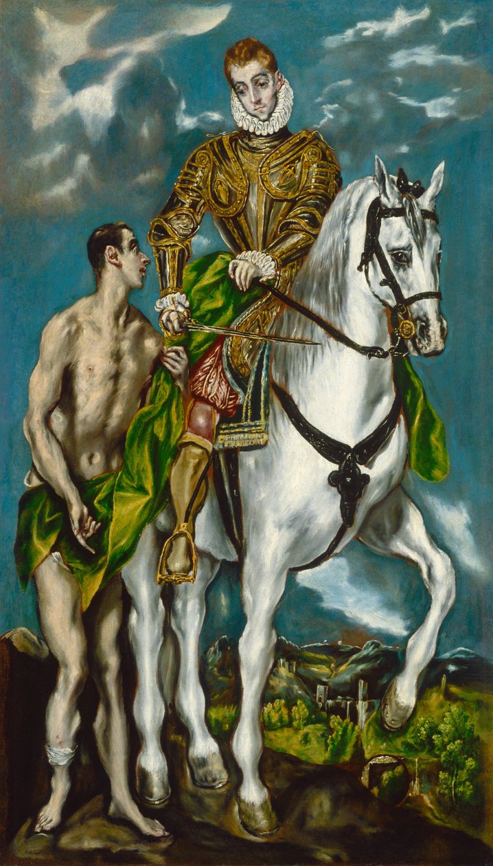 Święty Marcin i żebrak autorstwa El Greco