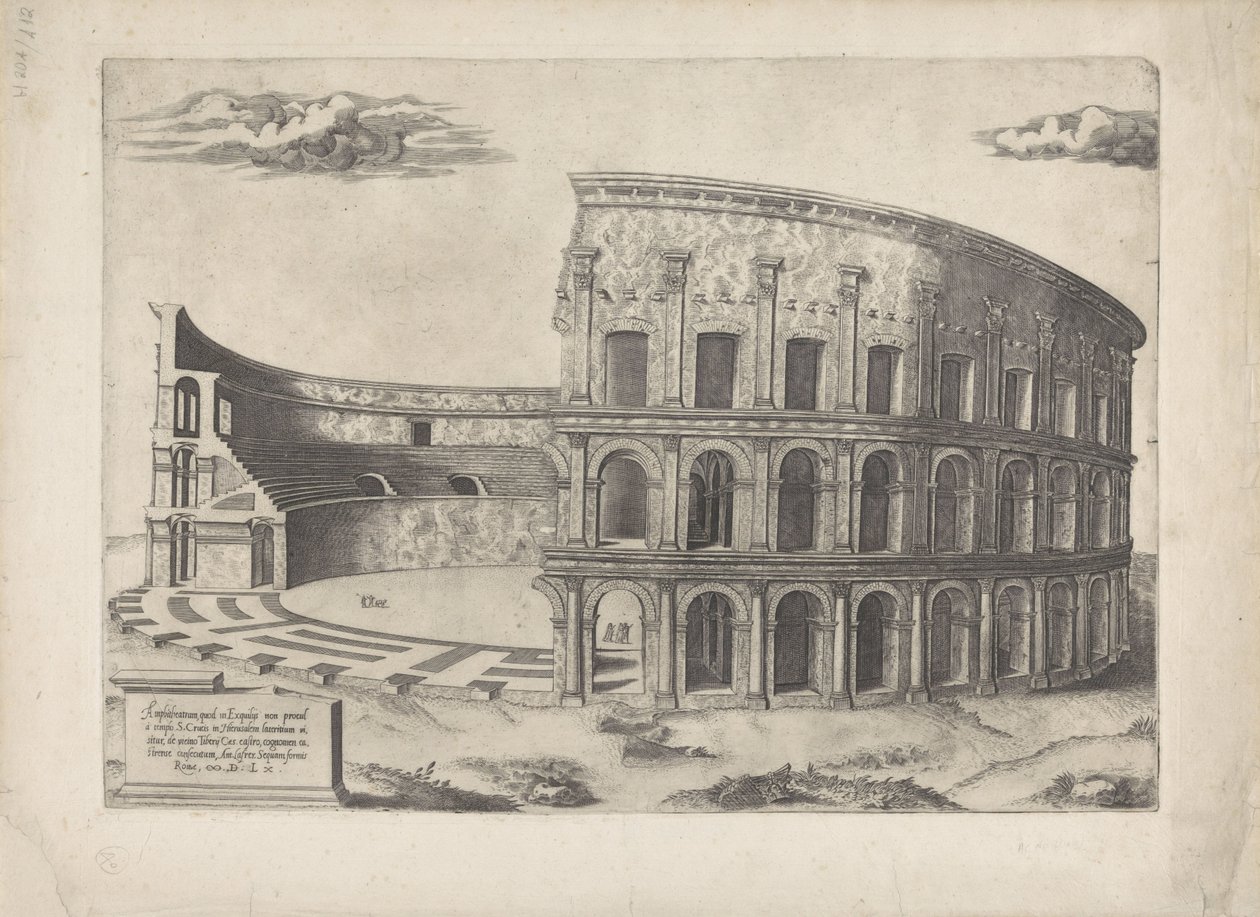 Amfiteatr w Castrense Mirror of Roman Magnificence (tytuł serii) autorstwa Anonymous