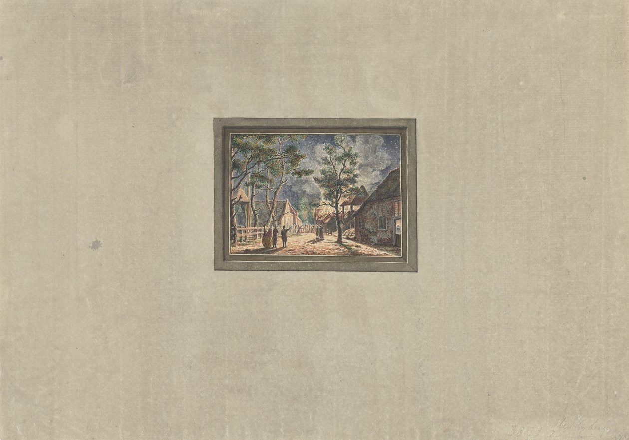 Pożar w Muiderbergu, 1746 autorstwa Anonymous