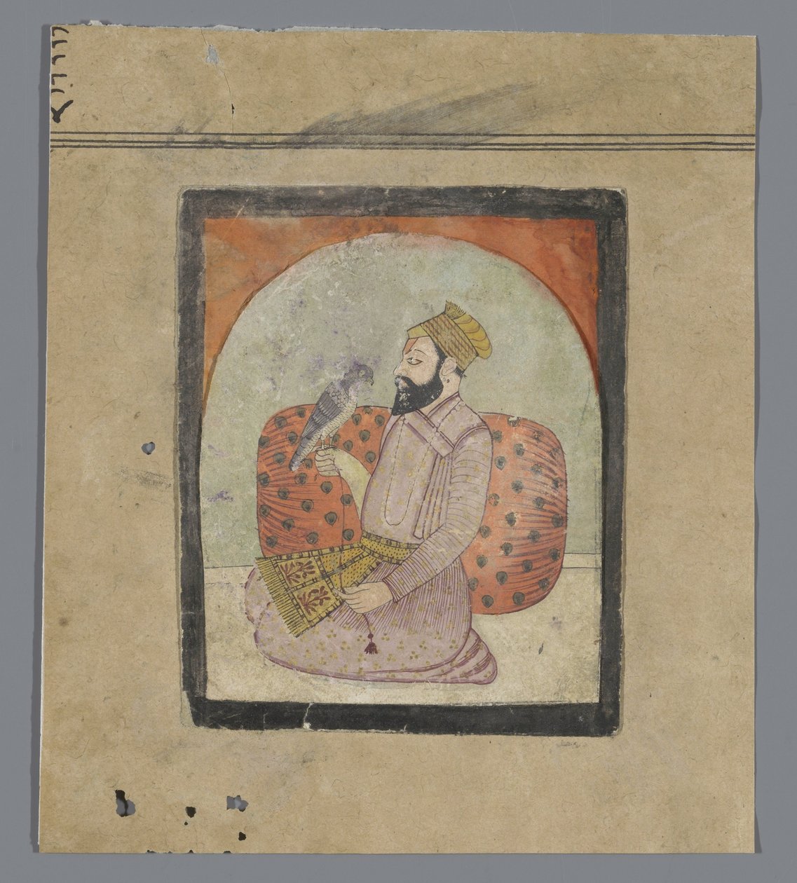 Hindus z jastrzębiem autorstwa Anonymous