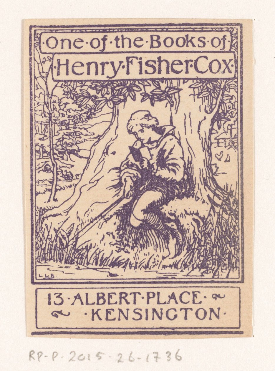 Ekslibris van Henry Fisher Cox autorstwa Anonymous