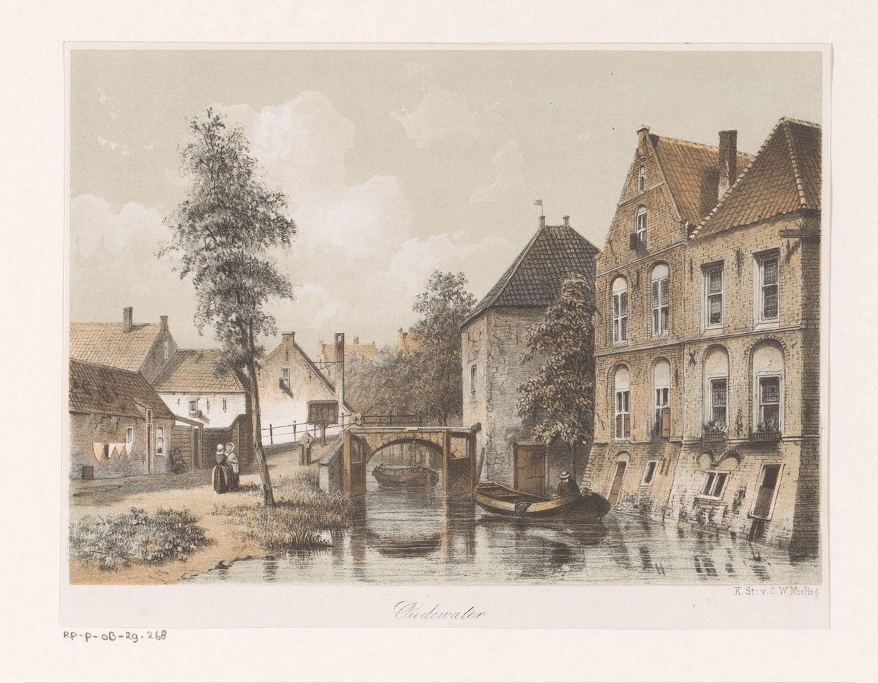 Widok na Oudewater autorstwa Anonymous