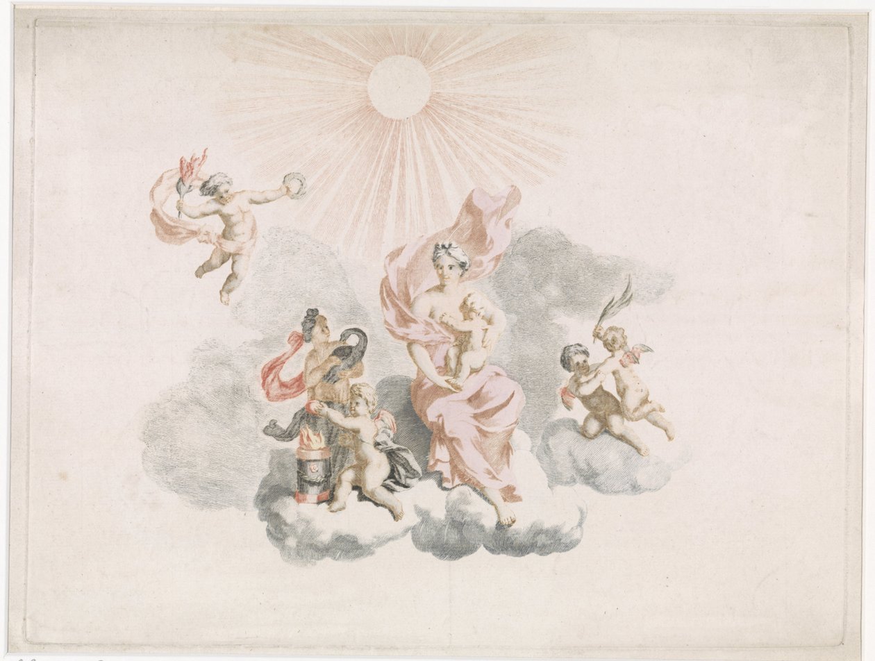Hercules jest ssany przez Juno autorstwa Anonymous