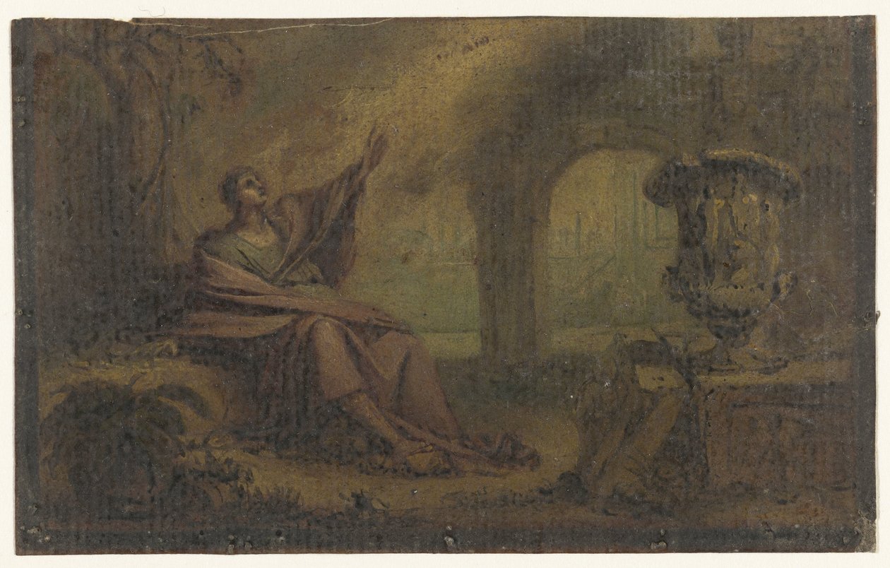 Jan na Patmos (?) autorstwa Anonymous