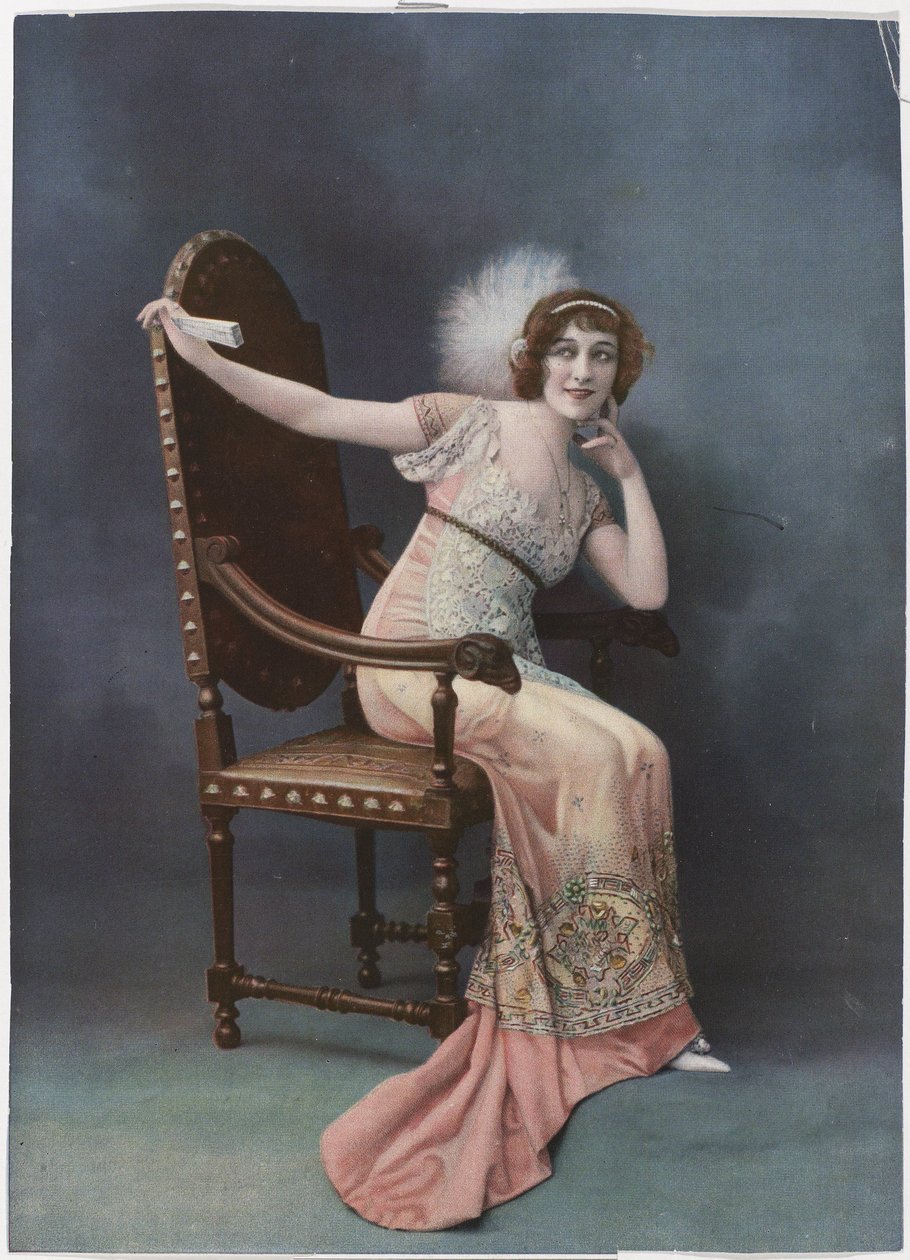 Les Modes, 1911 : Suknia wieczorowa (...) autorstwa Anonymous