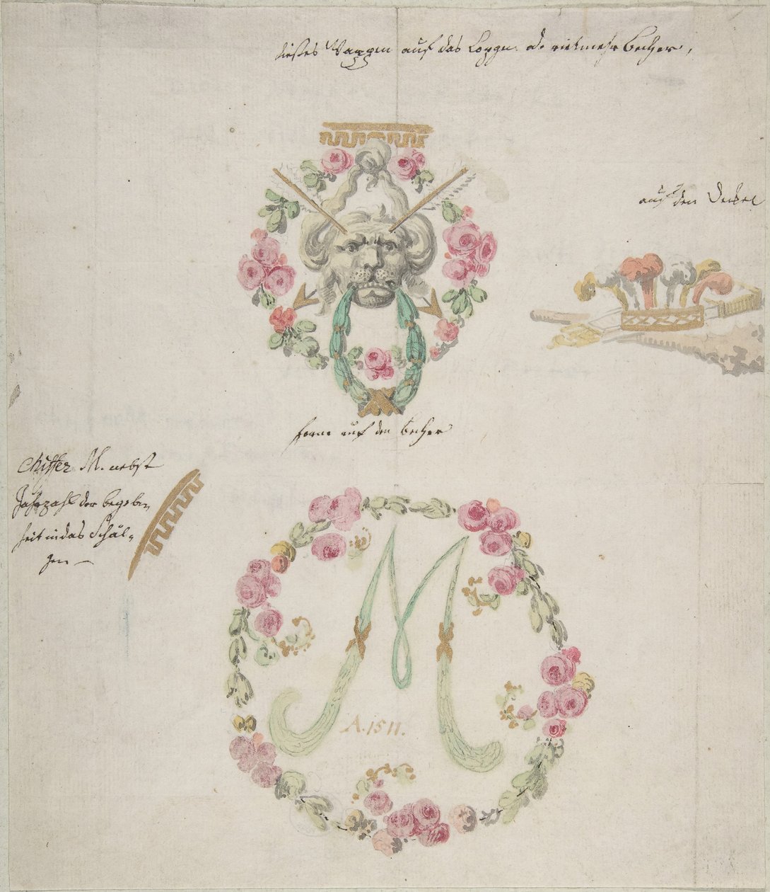 Wzory ozdobne do porcelany, XVIII wiek. autorstwa Anonymous,.