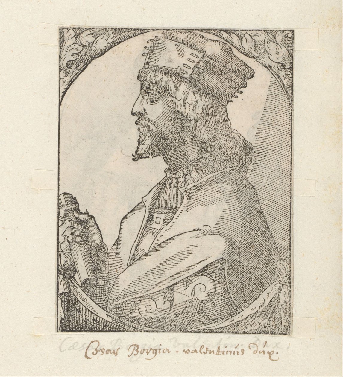 Portret Cesare Borgii autorstwa Anonymous