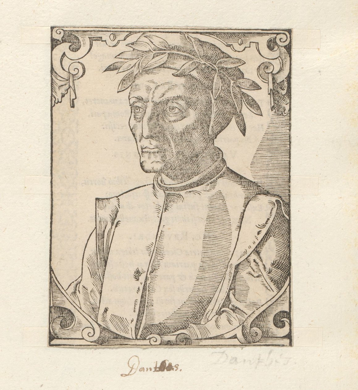 Portret van Dantego Alighieri autorstwa Anonymous