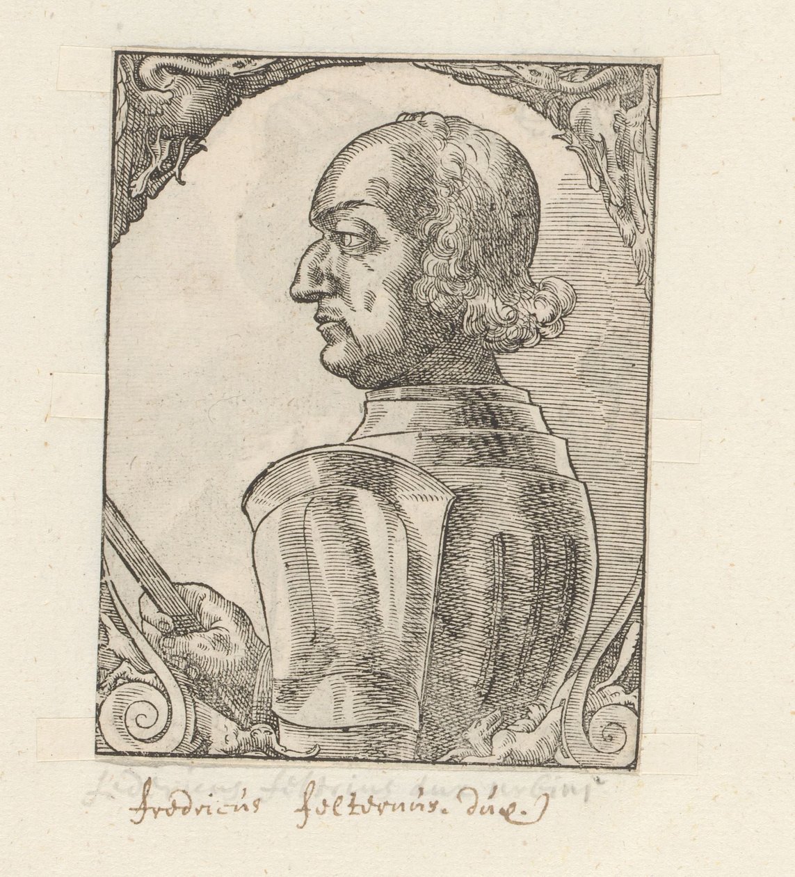 Portret van Federico da Montefeltro autorstwa Anonymous