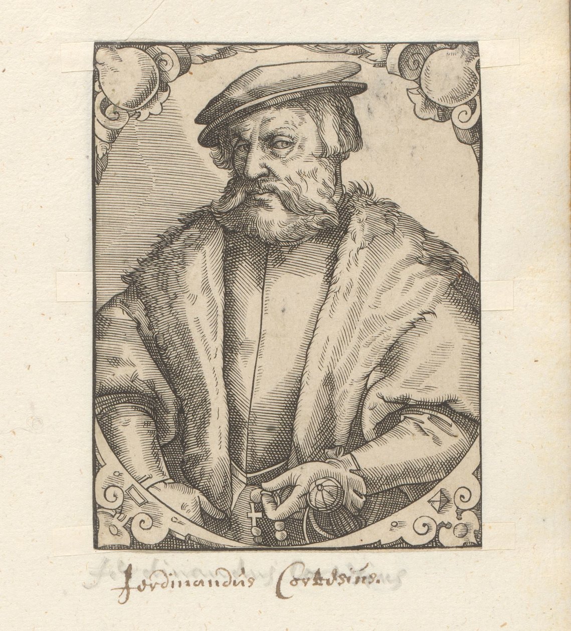 Portret van Hernana Cortesa autorstwa Anonymous