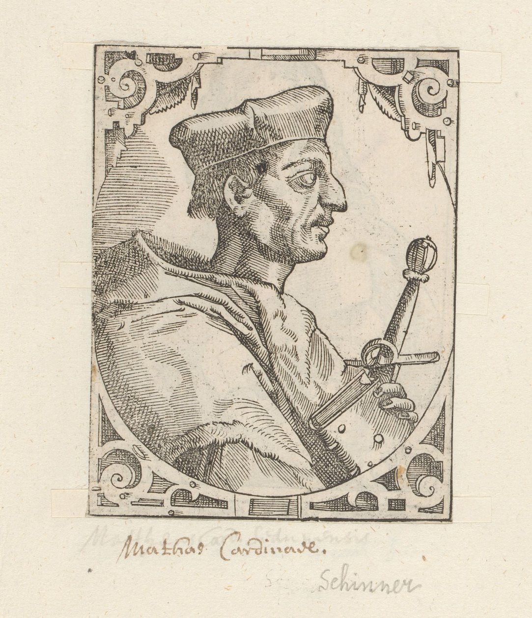Portret Matthäusa Schinera autorstwa Anonymous