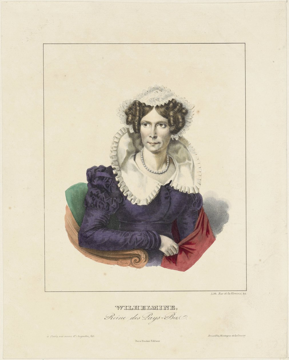 Portret Wilhelminy Prus autorstwa Anonymous