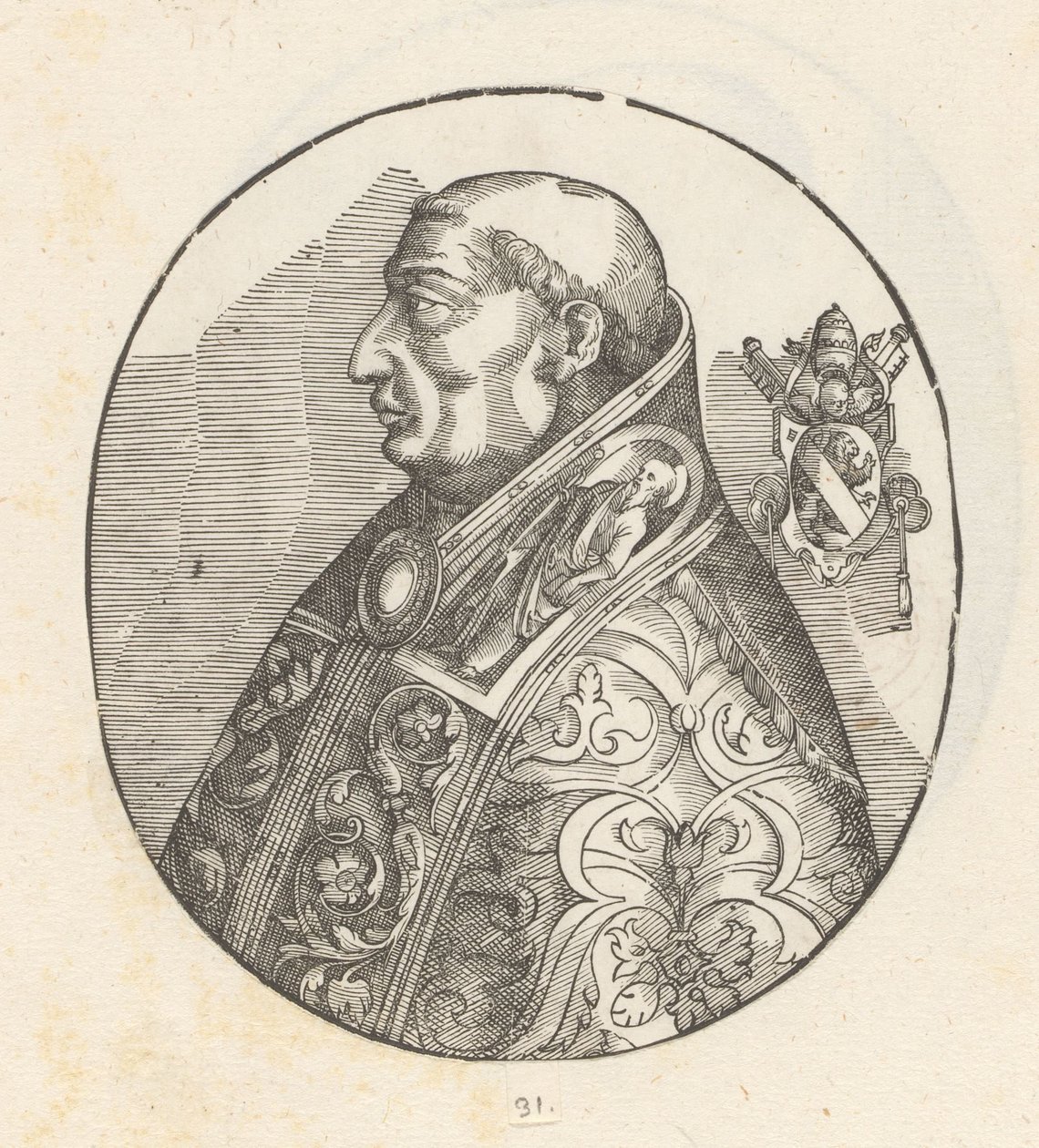 Portret papieża Pawła II autorstwa Anonymous