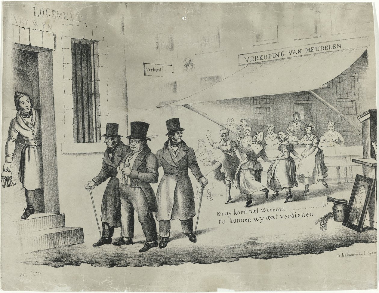 Karykatura C. Seyna, 1838-1839 autorstwa Anonymous