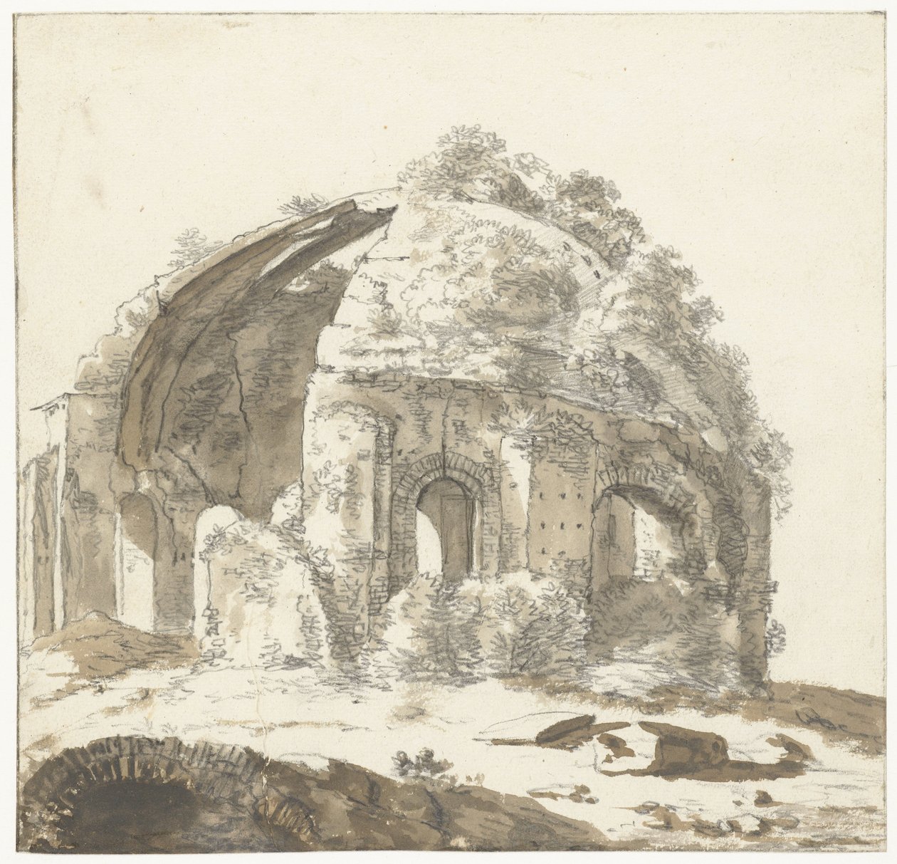 Tempel van Minerva Medica w Rzymie autorstwa Anonymous