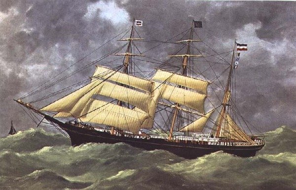 Barque Dora (druk) autorstwa Anonymous