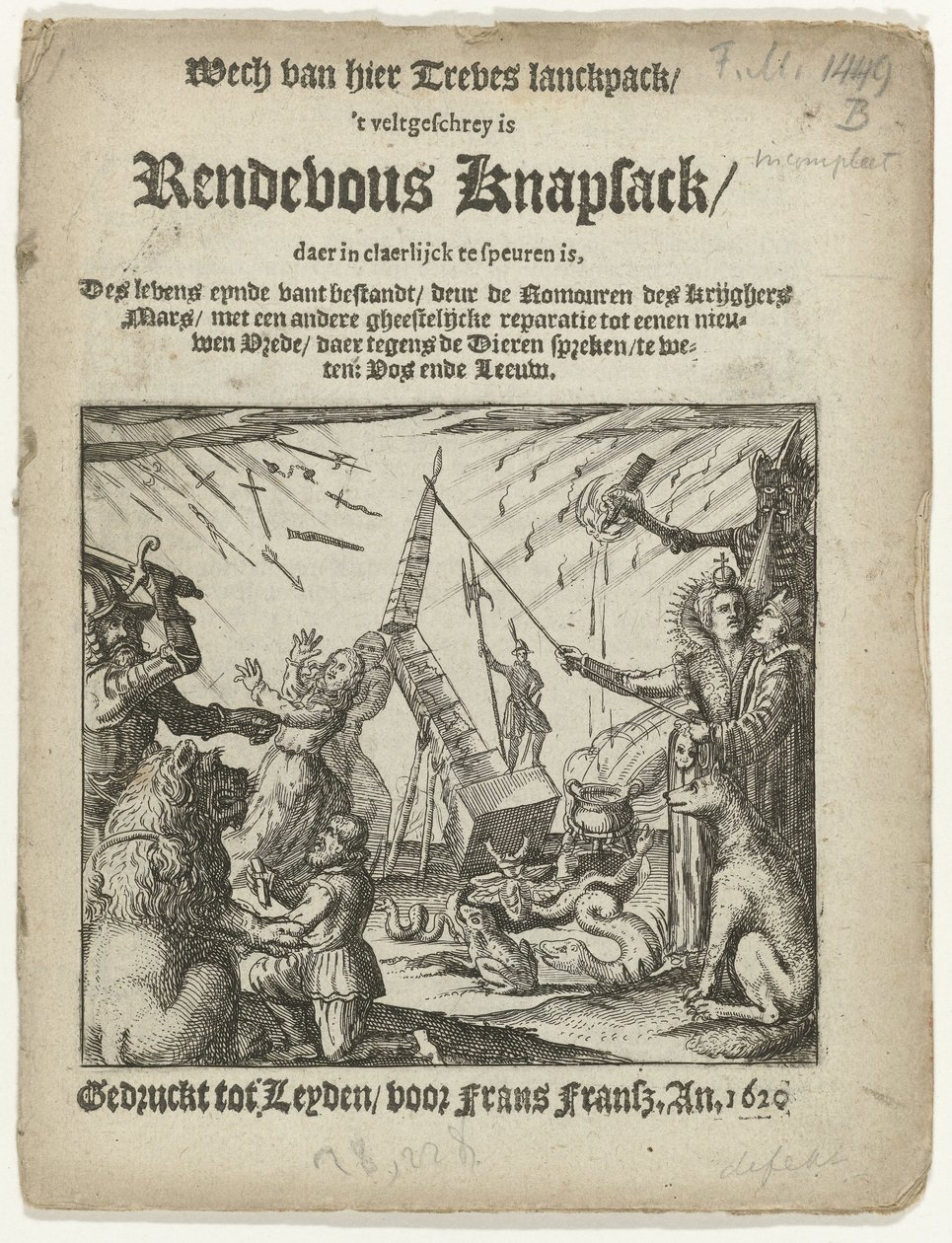 Strona tytułowa broszury: Plecak Rendevous, 1620 autorstwa Anonymous