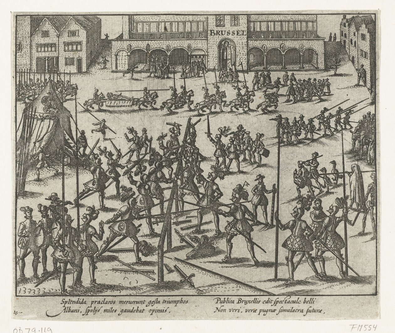 Turniej na Wielkim Placu w Brukseli, 1569 autorstwa Anonymous