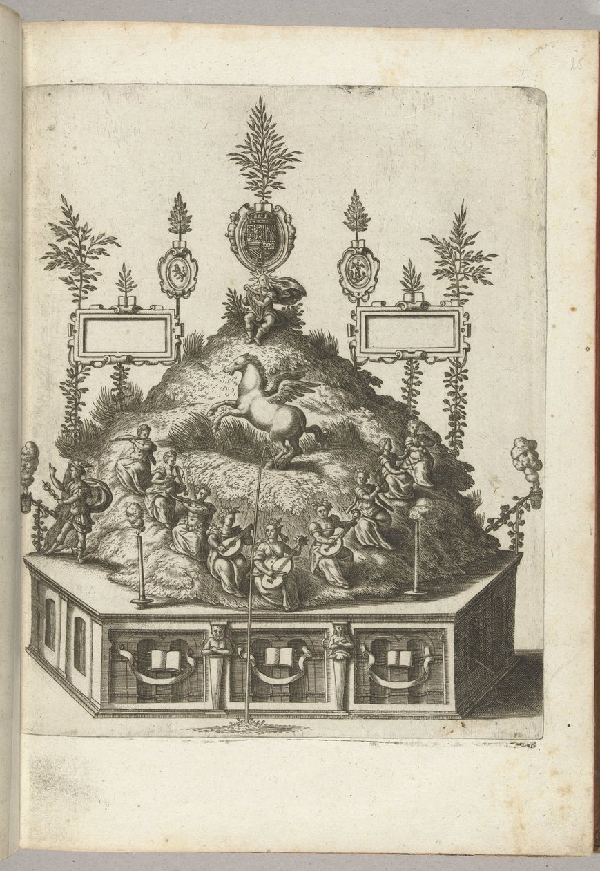 Scena z Apollem na Parnasie, 1594 autorstwa Anonymous