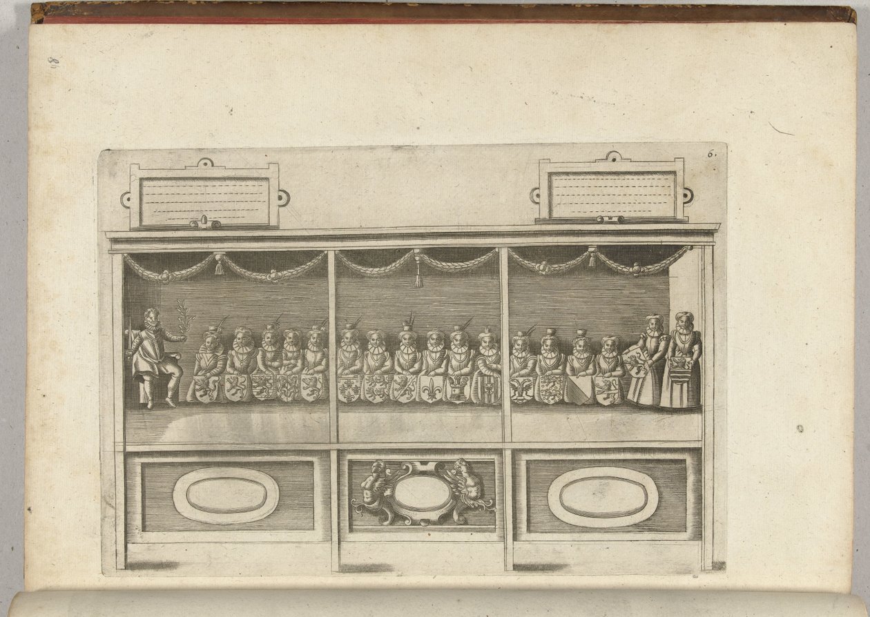 Scena z 17 prowincjami, 1594 autorstwa Anonymous