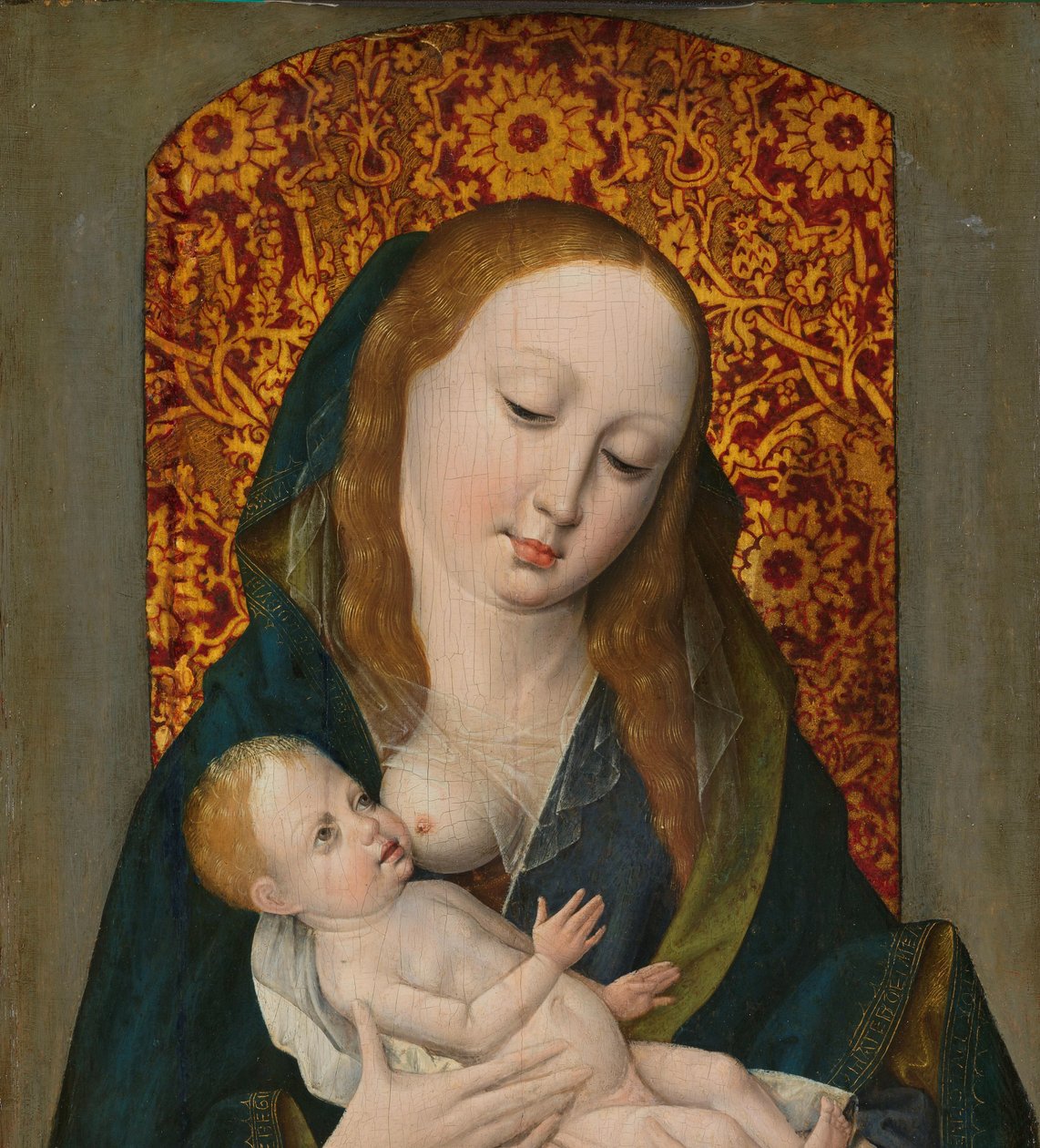 Dziewica z Dzieciątkiem (Madonna Lactans) autorstwa Anonymous
