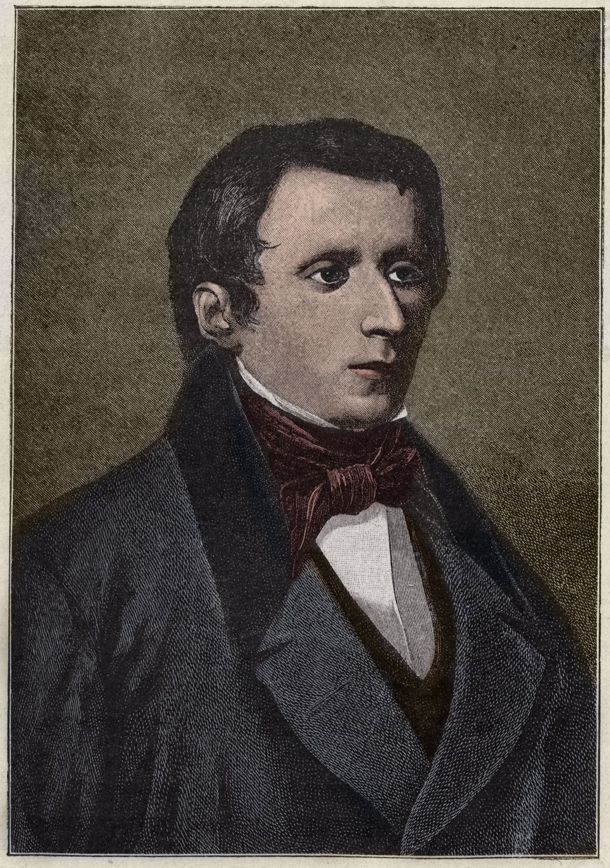 Giacomo Leopardi: (1798-1837), włoski poeta. autorstwa Anonymous Anonymous